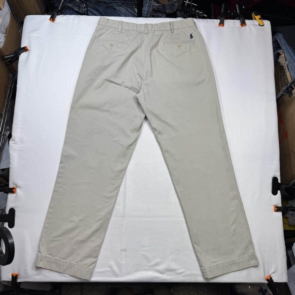 Polo by Ralph Lauren Preston Pants Khaki Chino Men's Sz 34x32 But Fits 34x31 in - Picture 13 of 16